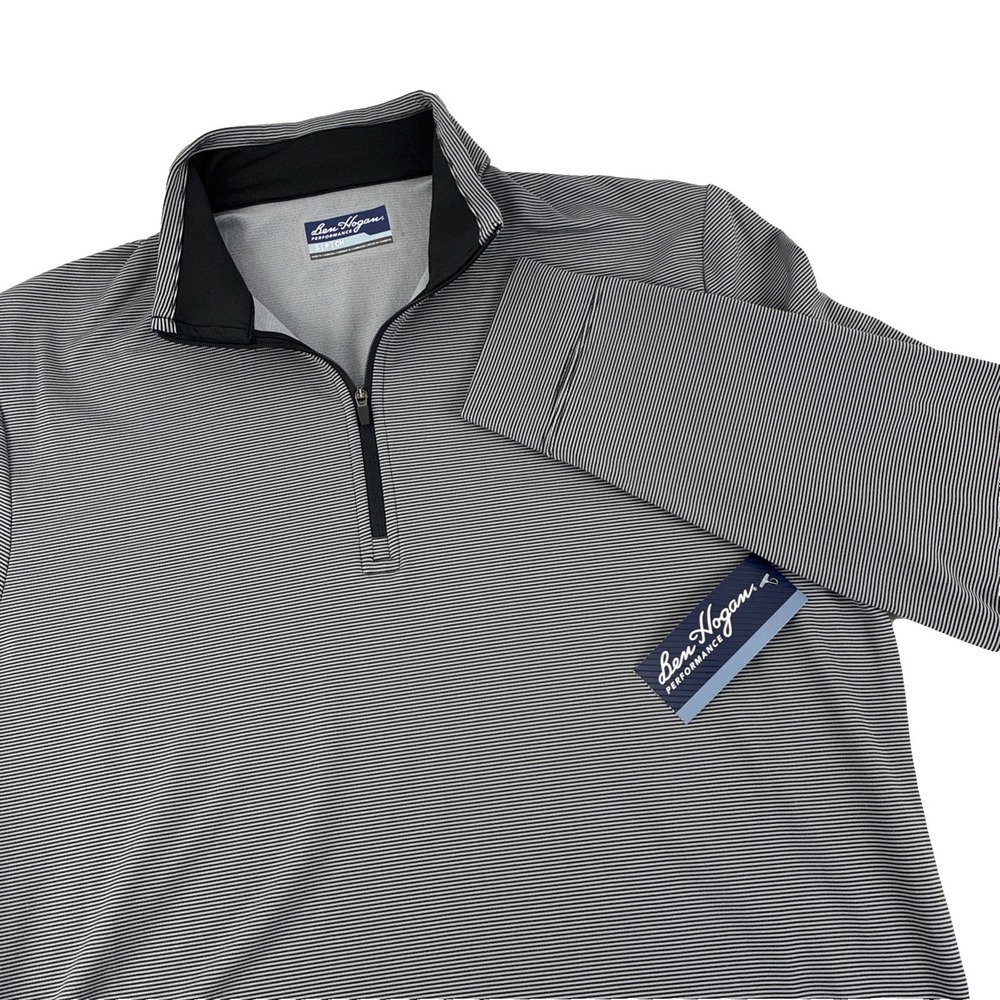 New Mens Ben Hogan Performance Golf 1/4 Zip‎ Pullover Sweatshirt Small NWT Gray